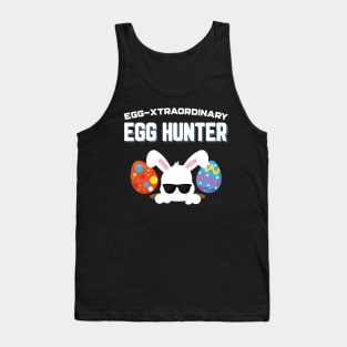 Egg-Xtraordinary Egg Hunter Funny Easter Tank Top